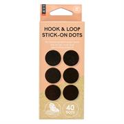 SEW Heavy Duty, Black Hook and Loop Dots, 20mm x 40pc
